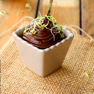 Mousse Crue Avocat-cacao-caroube Aux Graines De Fenugrec